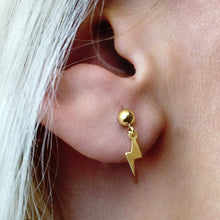 Load image into Gallery viewer, Electric City Ball Earrings in 14K Gold
