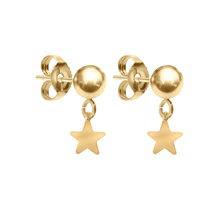 Load image into Gallery viewer, Fallen Star Ball Earrings in 14K Gold
