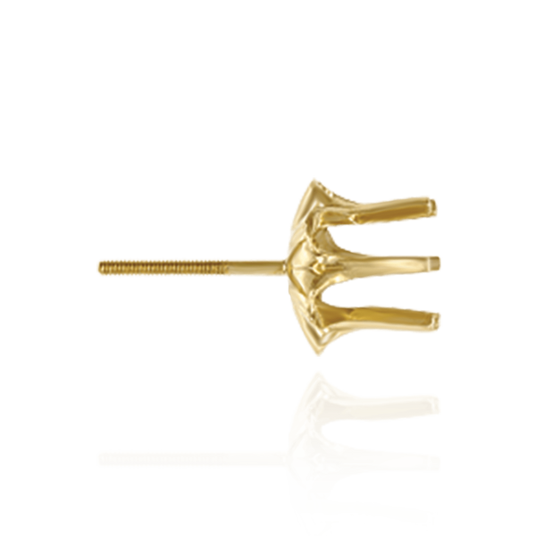 14K Gold ITI NYC Round Buttercup Earrings 