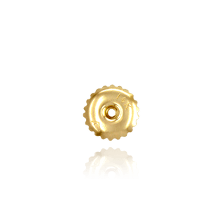ITI NYC Light Weight Threaded (Screw) Ear Back (6 x 4 mm) (Fits Post Size .041")