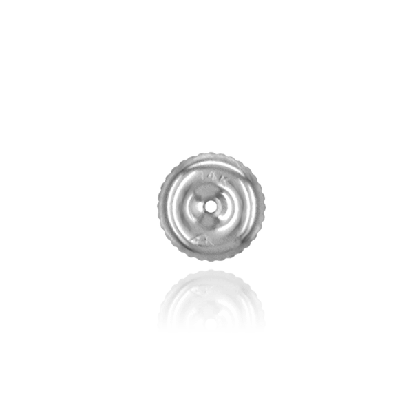 ITI NYC Standard Weight Threaded (Screw) Ear Back (7 x 4 mm) (Fits Post Size .034")