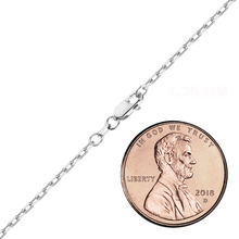 Load image into Gallery viewer, Essex St. Elongated Cable Bracelet in 14K White Gold
