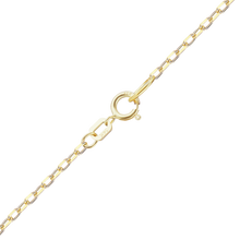 Load image into Gallery viewer, Essex St. Elongated Cable Necklace Necklace with Spring Ring in 14K Yellow Gold
