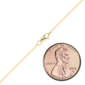 Essex St. Elongated Cable Anklet in 14K Yellow Gold