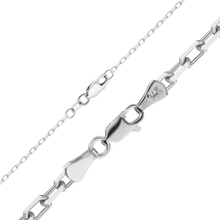 Load image into Gallery viewer, Essex St. Elongated Cable Anklet in 14K White Gold
