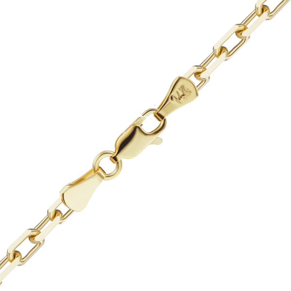Essex St. Elongated Cable Necklace in 14K Yellow Gold