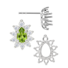Pear Cluster Earrings with Push Post