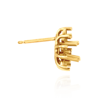 Pear Cluster Earrings with Push Post