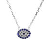 ITI NYC Evil Eye Necklace in Sterling Silver