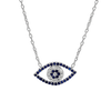 ITI NYC Evil Eye Necklace in Sterling Silver