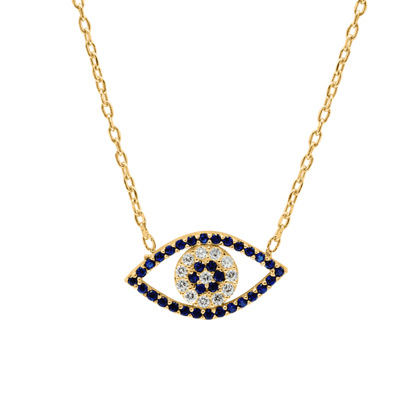 ITI NYC Evil Eye Necklace in Sterling Silver