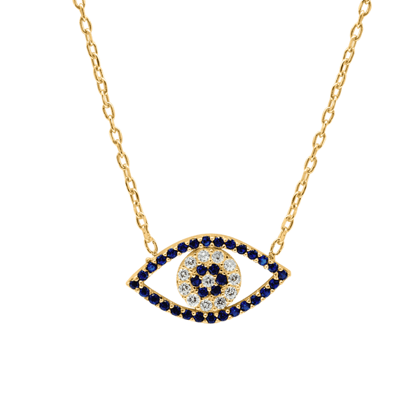 ITI NYC Evil Eye Necklace in Sterling Silver