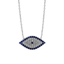 Load image into Gallery viewer, ITI NYC Evil Eye Pendant in Sterling Silver

