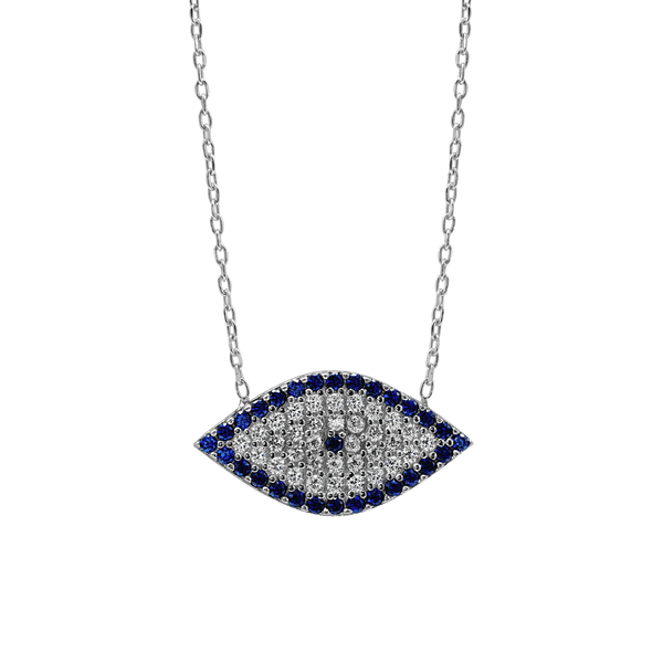 ITI NYC Evil Eye Pendant in Sterling Silver