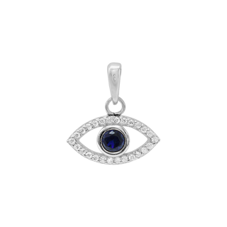 ITI NYC Evil Eye Pendant in Sterling Silver