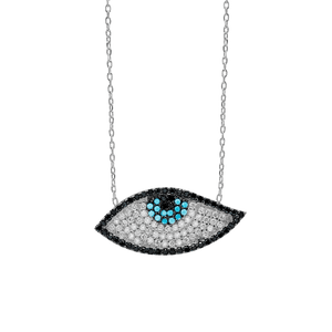 ITI NYC Evil Eye Pendant in Sterling Silver