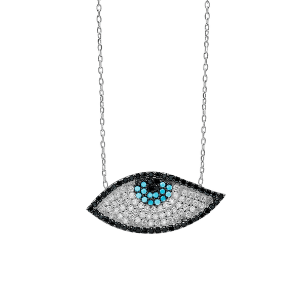 ITI NYC Evil Eye Pendant in Sterling Silver
