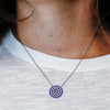 ITI NYC Evil Eye Necklace in Sterling Silver