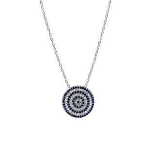 ITI NYC Evil Eye Necklace in Sterling Silver