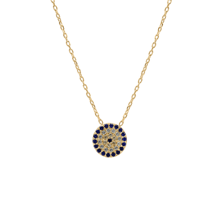 ITI NYC Evil Eye Necklace in Sterling Silver