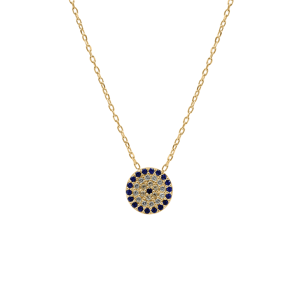 ITI NYC Evil Eye Necklace in Sterling Silver