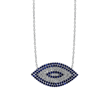 Load image into Gallery viewer, ITI NYC Evil Eye Pendant in Sterling Silver
