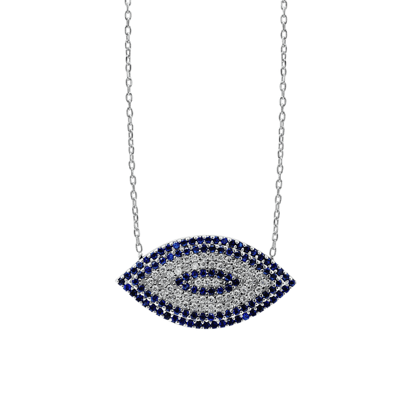 ITI NYC Evil Eye Pendant in Sterling Silver
