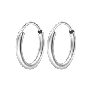 The Hudson Hoop in Sterling Silver