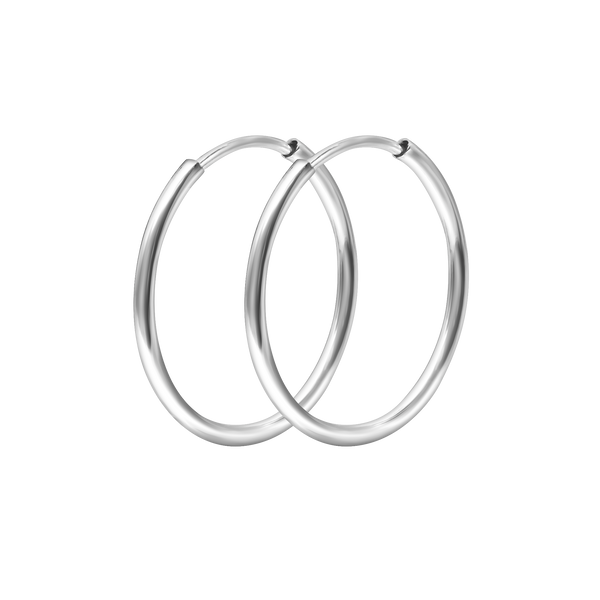 The Hudson Hoop in Sterling Silver