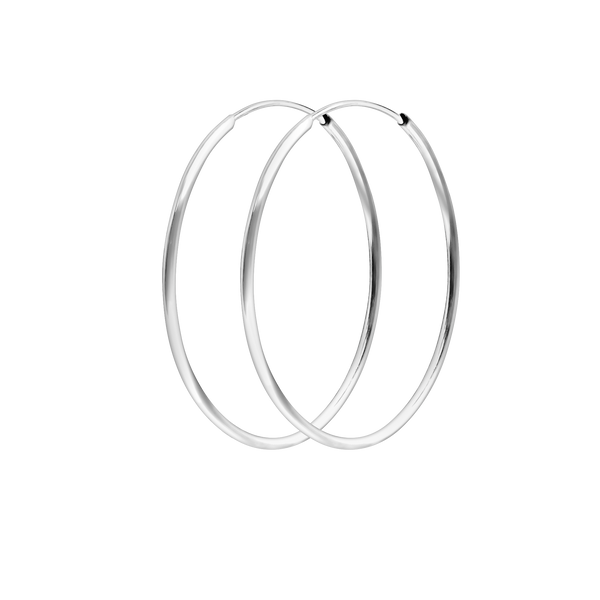 The Hudson Hoop in Sterling Silver