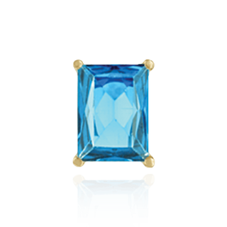 14K Gold, Sterling Silver ITI NYC Emerald Four Prong Basket Earrings