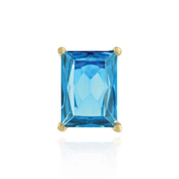 14K Gold, Sterling Silver ITI NYC Emerald Four Prong Basket Earrings