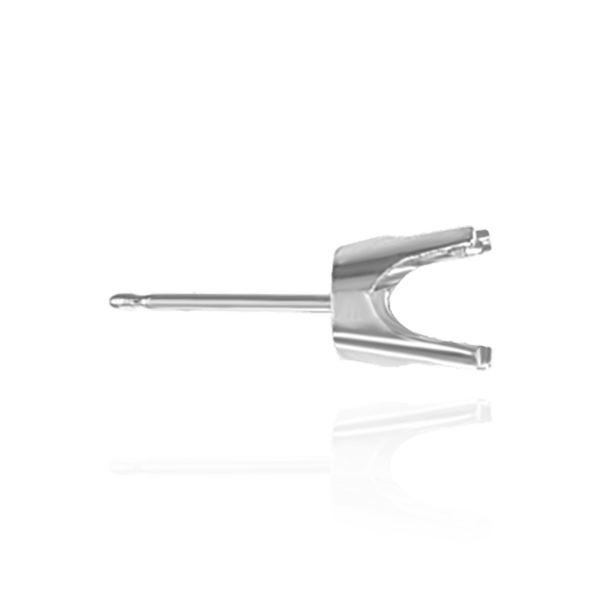 ITI NYC Round Four Prong Pre-Cut Earring Settings