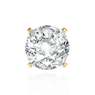 14K Gold ITI NYC Round Four Prong Pre-Cut Earring Settings