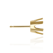 Load image into Gallery viewer, 14K Gold ITI NYC Round Six Prong Flat Back Earrings
