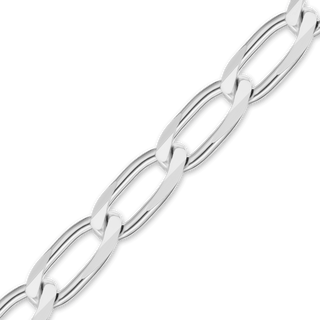 Bulk / Spooled Elongated Curb Chain in Sterling Silver (1.80 mm - 11.70 mm)