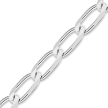 Load image into Gallery viewer, Bulk / Spooled Elongated Curb Chain in Sterling Silver (1.80 mm - 11.70 mm)
