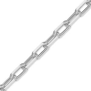 Bulk / Spooled Elongated Diamond Cut Cable Chain in Sterling Silver (1.80 mm - 2.50 mm)