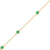 Bulk / Spooled Diamond by the Yard Cable Chain in 14K Yellow Gold (Diamond Bezel: Every 1.5")