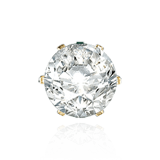 14K Gold ITI NYC Round Six Prong Earrings