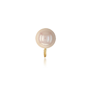 ITI NYC Pearl Cup Earrings with Peg and Ring