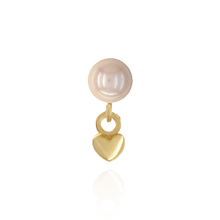 Load image into Gallery viewer, ITI NYC Pearl Cup Earrings with Peg and Ring
