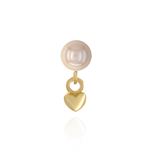 ITI NYC Pearl Cup Earrings with Peg and Ring