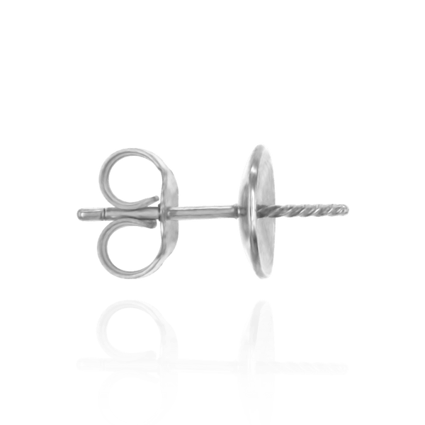 ITI NYC Extra Heavy Pearl Cup Earrings with Peg and Earring Back