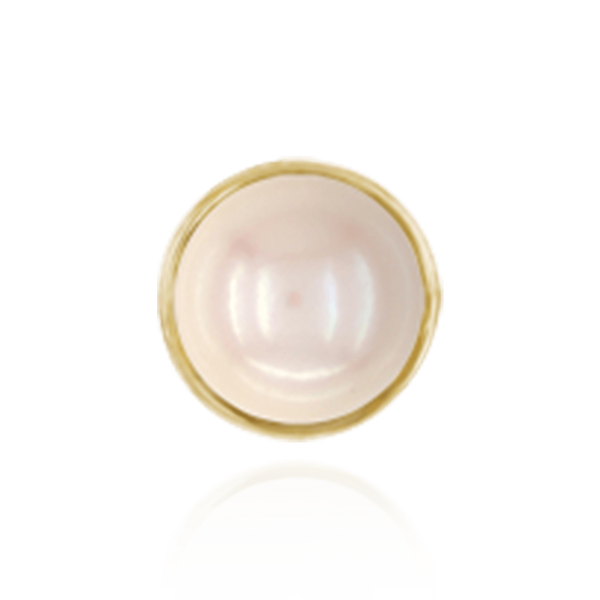 ITI NYC Extra Heavy Pearl Cup Earrings with Peg and Earring Back