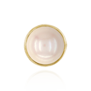 ITI NYC Extra Heavy Pearl Cup Earrings with Peg and Earring Back