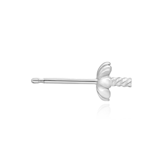 Pearl Cup Earrings with Peg