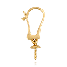 Load image into Gallery viewer, ITI NYC Click-In Leverback with 4 mm Cup Dangle (22 x 10 mm)
