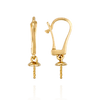 ITI NYC Click-In Leverback with 4 mm Cup Dangle (22 x 10 mm)