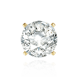 14K Gold, 18K Gold, Platinum ITI NYC Round Four Prong Quality Weight Earrings